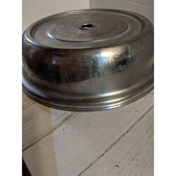 Set of 2 Stainless Steel Plate Cover For 9" Plates 9 3/8" Dia - Picture 4 of 6